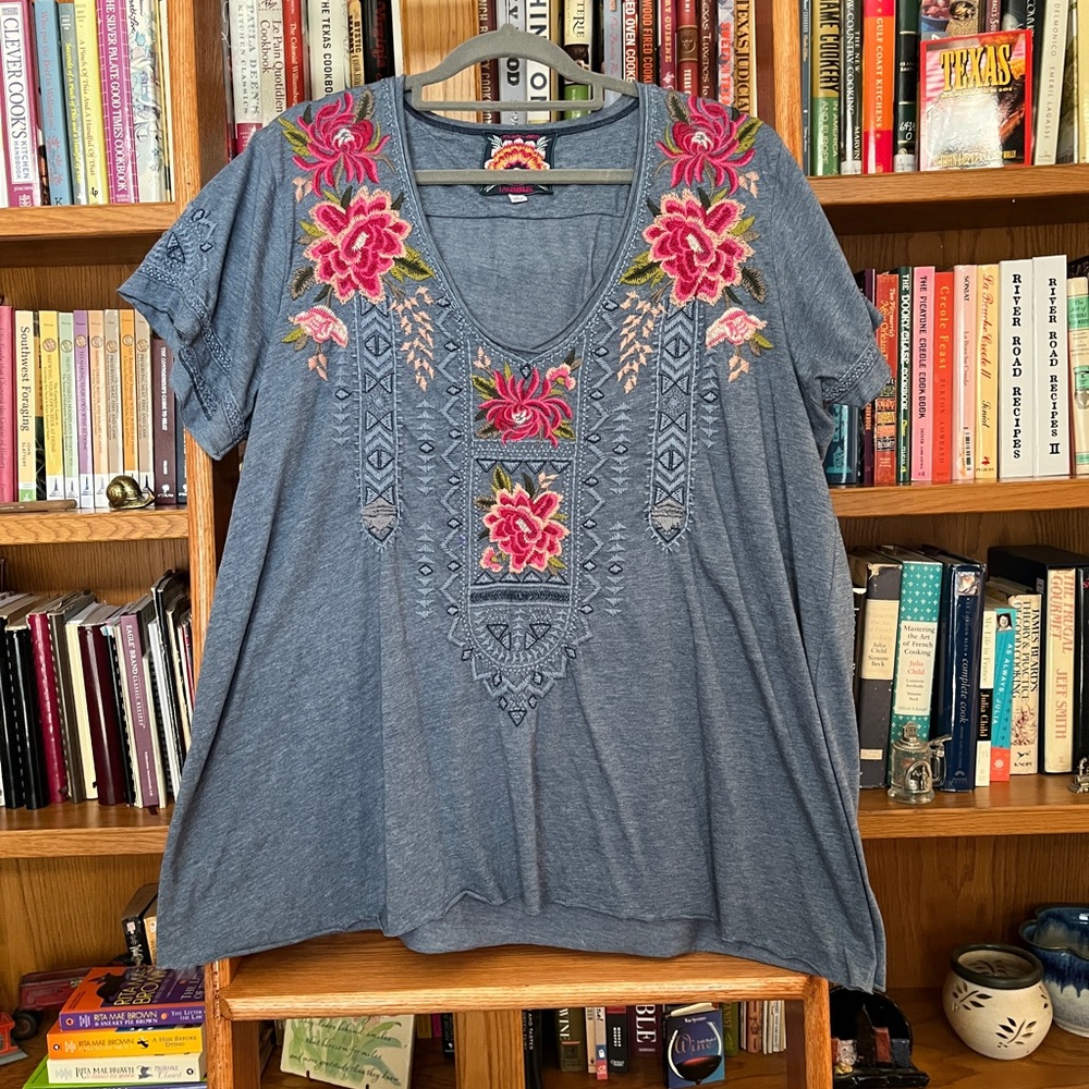 Johnny Was Embroidered Top, L